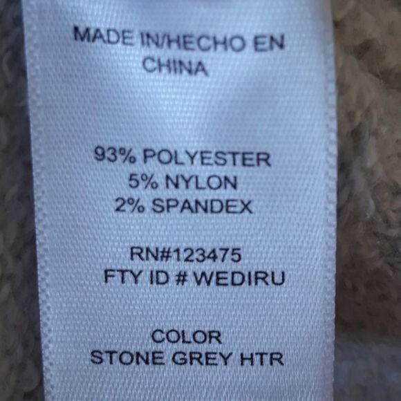 Ellen Tracy Non Itch Pullover Jewel Neck Sweater WEDIRU Stone Heather Gray Sz L - Picture 10 of 11